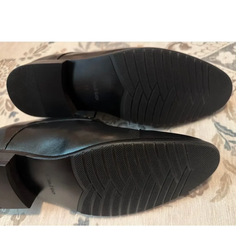 CALTO Men's Black Leather CapToe Oxford Elevator Shoes Size 11 Height Increasing